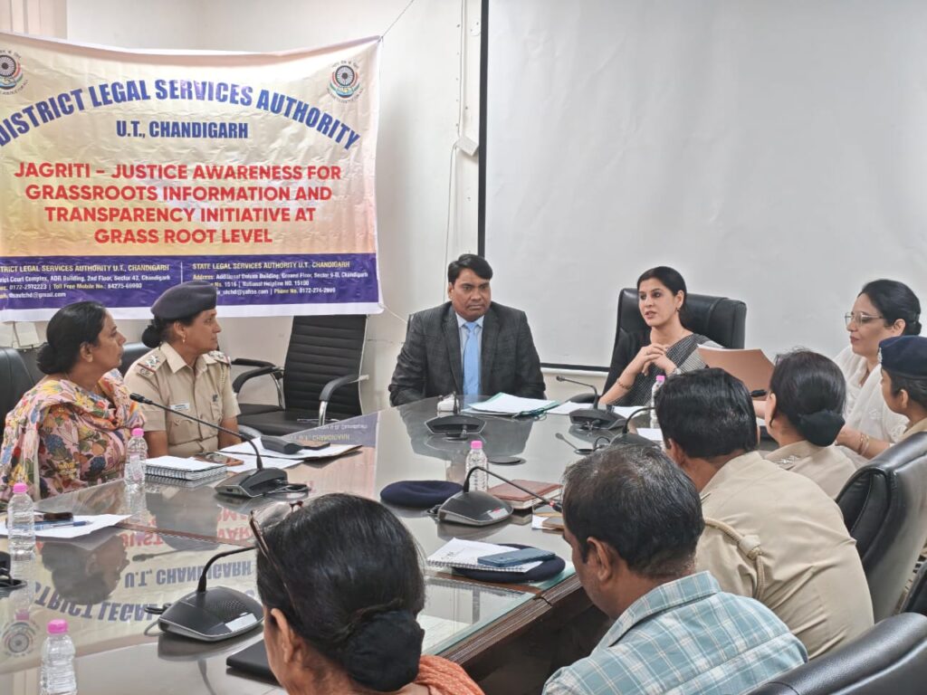 डीएलएसए चंडीगढ़ द्वारा “जागृति” योजना के तहत पुलिस अधिकारियों हेतु पॉक्सो विषय पर कार्यशाला आयोजित