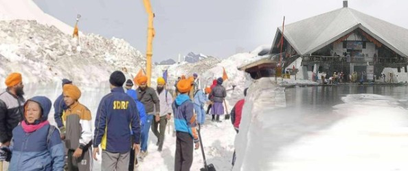 ਗੁਰਦੁਆਰਾ ਸ੍ਰੀ ਹੇਮਕੁੰਟ ਸਾਹਿਬ ਦੇ ਖੁੱਲ੍ਹੇ ਕਿਵਾੜ, ਪਹਿਲੇ ਜਥੇ ਨੇ ਕੀਤੇ ਦਰਸ਼ਨ