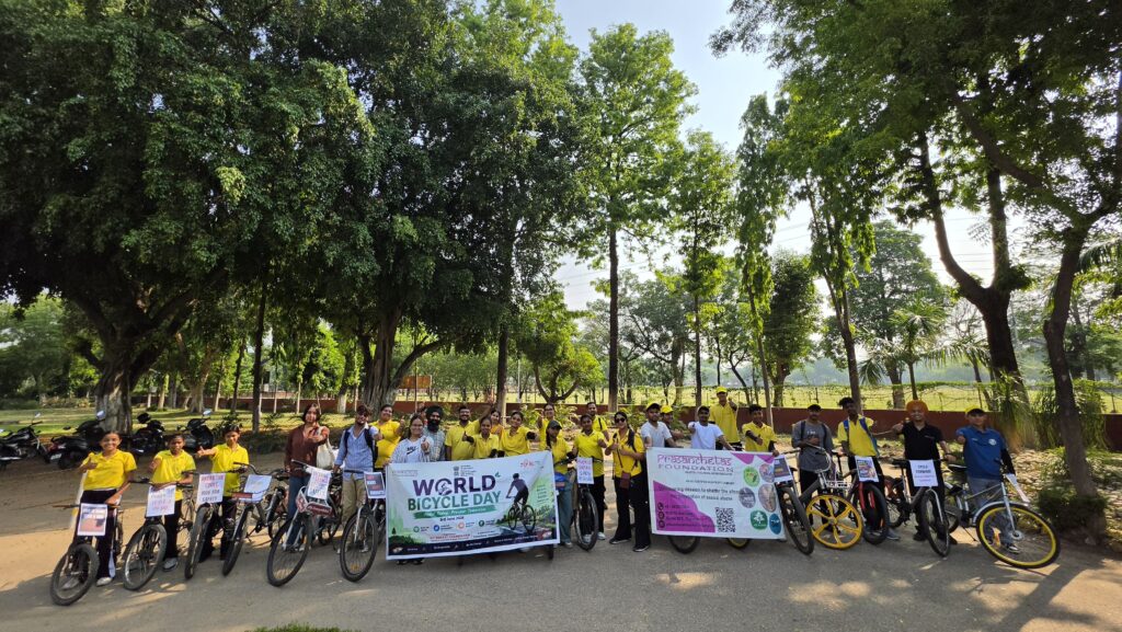 विश्व साइकिल दिवस पर MY Bharat Chandigarh द्वारा साइकिल रैली का आयोजन