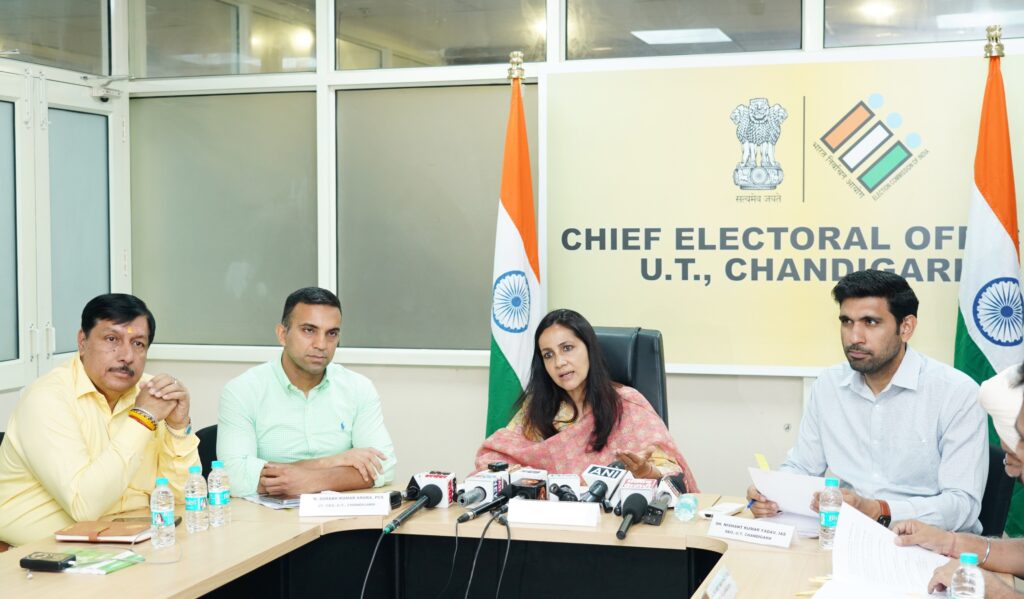*चंडीगढ़ में विशेष गहन पुनरीक्षण के अंतर्गत गणना चरण 15 जून से होगा प्रारंभ