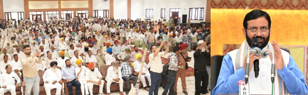 आप पार्टी ने लोगों को झूठ बोलकर बरगलाने का किया कार्य -नायब सिंह सैनी
