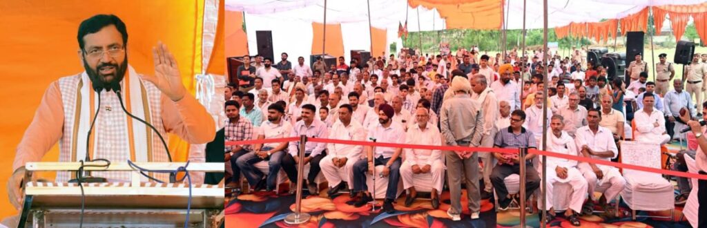मुख्यमंत्री ने गांव खेडी दाबदलान और घडौली में विकास कार्यों के लिए की घोषणाएं, सरपंचों की मांगों को पूरा करने का दिया आश्वासन