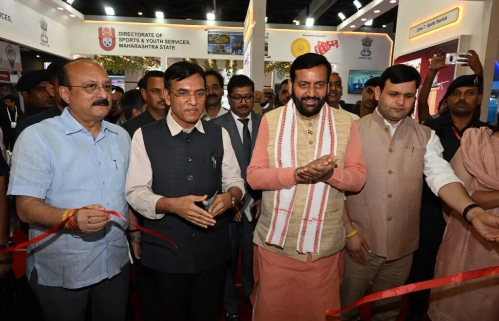 नई दिल्ली में आयोजिदत स्पोर्टस फिटनेस और इन्फ्रास्ट्रक्चर एक्सपो में शामिल हुए हरियाणा के मुख्यमंत्री नायब सिंह सैनी