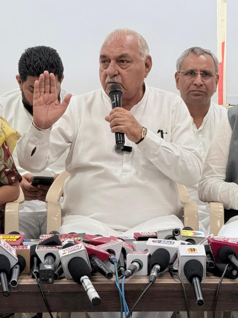 पूरे मॉनसून सत्र में सरकार ने किया गुमराह, लिया झूठ का सहारा-हरियाणा नेता प्रतिपक्ष भूपेंद्र सिंह हुड्डा