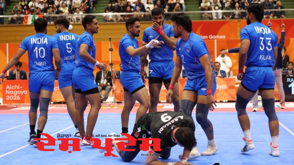 एशियन गेम्स में भारतीय पुरुष कबड्डी टीम ने जीता स्वर्ण पदक, मुख्यमंत्री नायब सिंह सैनी ने दी बधाई