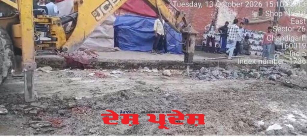 मार्केट कमेटी ने चंडीगढ़ की सेक्टर 26 मंडी में बुनियादी ढांचे के सुधार का कार्य शुरू किया