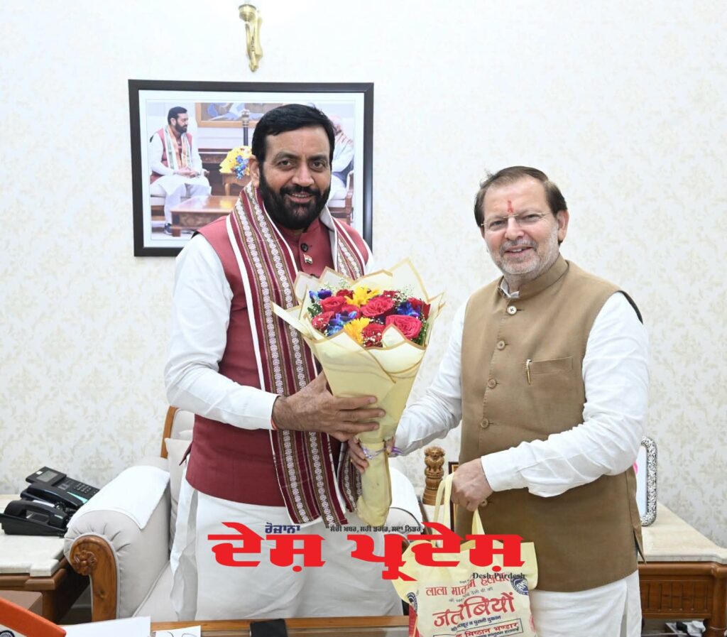 हाईटेंशन लाइन से प्रभावित किसानों की मांगों को लेकर मुख्यमंत्री से मिले डॉ. अरविंद शर्मा