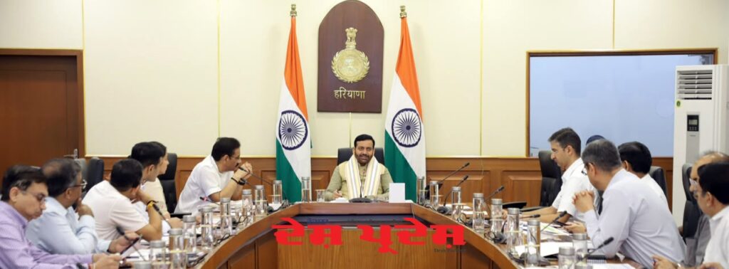 हरियाणा के मुख्यमंत्री नायब सिंह सैनी ने बिजली निगमों की बैठक की समीक्षा की