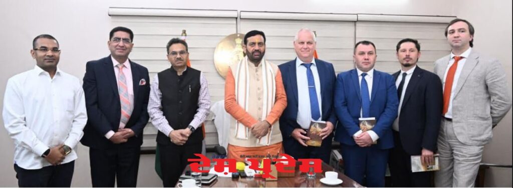 ਉੱਚ-ਪੱਧਰੀ ਰੂਸੀ ਵਫ਼ਦ ਨੇ ਮੁੱਖ ਮੰਤਰੀ ਨਾਇਬ ਸਿੰਘ ਸੈਣੀ ਨਾਲ ਮੁਲਾਕਾਤ ਕੀਤੀ