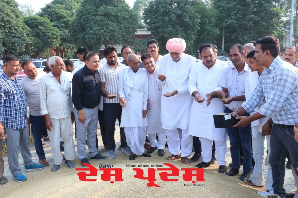 कृषि एवं किसान कल्याण मंत्री श्याम सिंह राणा प्रदेश की विभिन्न जिलों की अनाज मंडियों का रहे हैं दौरा