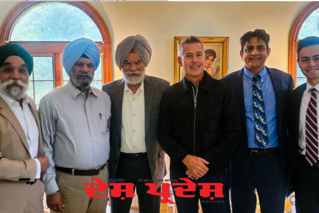 ਅਮਰੀਕੀ ਆਵਾਜਾਈ ਮੰਤਰੀ ਸ਼ੌਨ ਡਫੀ ਦਰਸ਼ਨ ਸਿੰਘ ਧਾਲੀਵਾਲ ਦੇ ਗ੍ਰਹਿ ਪਹੁੰਚੇ ; ਪੰਜਾਬੀ ਟਰੱਕਿੰਗ ਭਾਈਚਾਰੇ ਦੇ ਮਸਲਿਆਂ ’ਤੇ ਅਹਿਮ ਚਰਚਾ